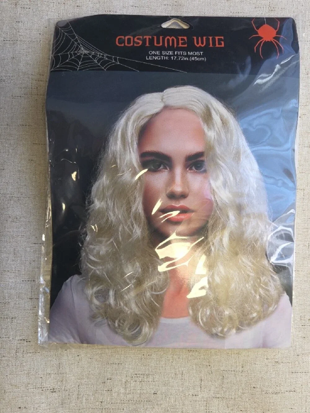 Costume Wig - Blonde Synthetic Long Wavy Hair